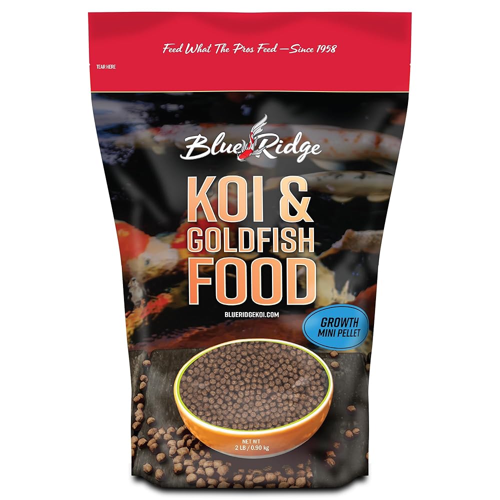 Blue Ridge 2lb Koi Fish Meals – Mini Development System for Koi and Goldfish, Premium Pond Fish Meals for Fall and Winter, Floating Meals for Pond Fish