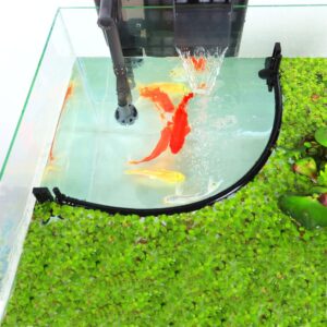 Floating Plant Corral for Aquariums: Adjustable Peak to Seize Floating Vegetation Round Filters and Heaters, Suitable with Framed and Frameless Aquariums (Model 1)