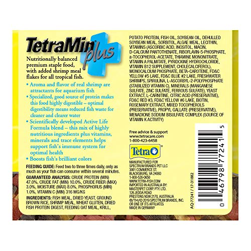 TetraMin Plus Tropical Flakes - Components for Cleaner and Clearer Water, 1 Ounce